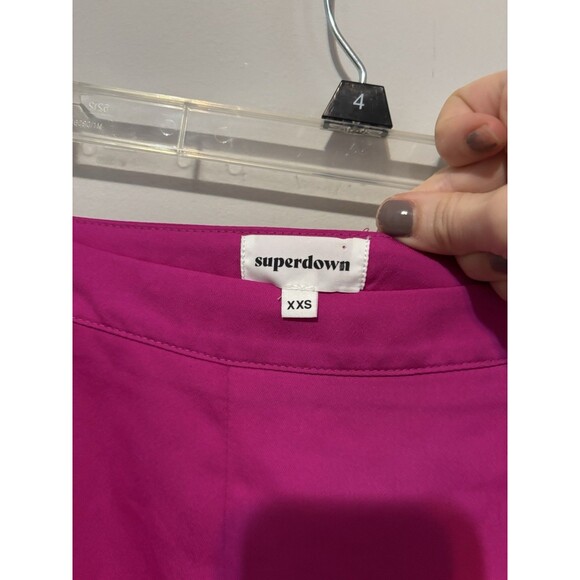 Superdown Kylie pink Fuscia mini skirt XXS Revolve Brand - Picture 3 of 3